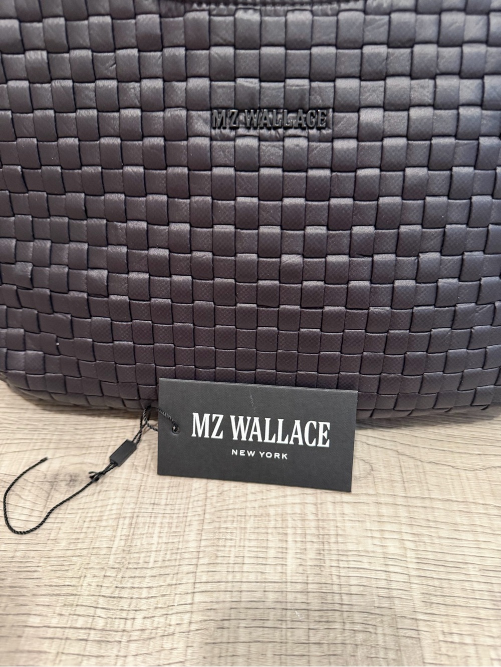 MZ Wallace Black Woven Shoulder Bag - Picture 10 of 11